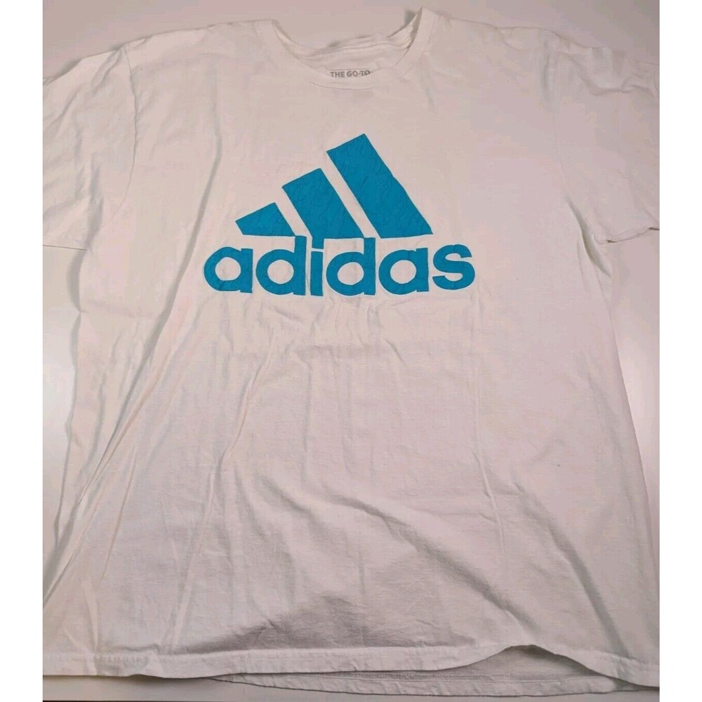 Adidas Shirt Adult XL White Lightweight Outdoors Mens Go To Tee Casual Gym
